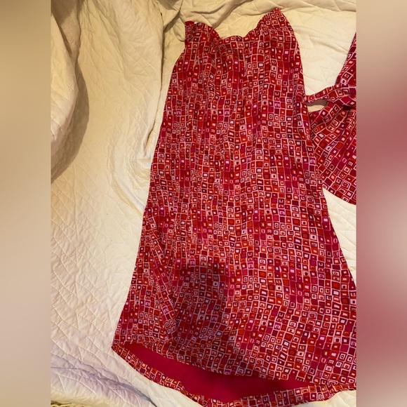 Cynthia Howie x Maggie Boutique Silk Pink Two Piece Skirt Set - Picture 4 of 6